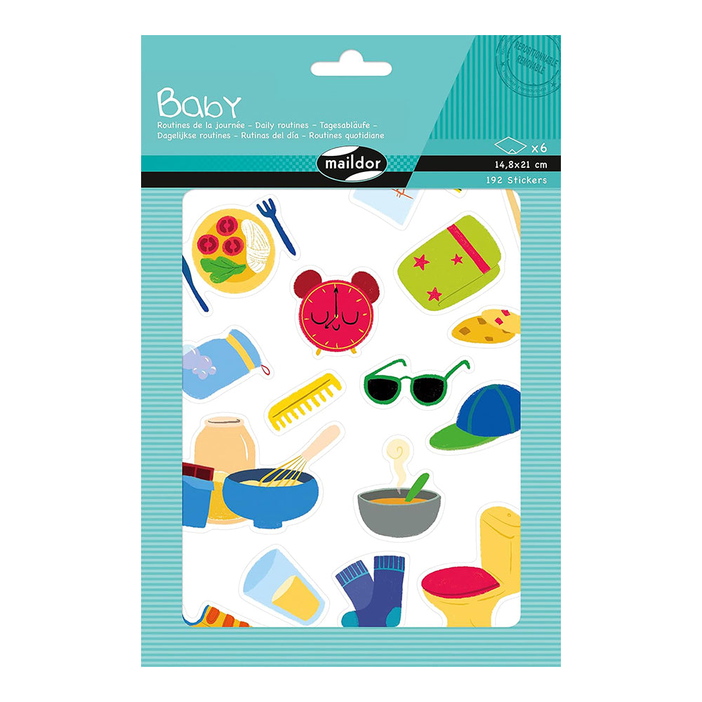 MAILDOR Baby Stickers Daily Routines 4s