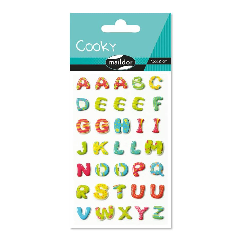 MAILDOR 3D Stickers Cooky Alphabet Pep's 1s