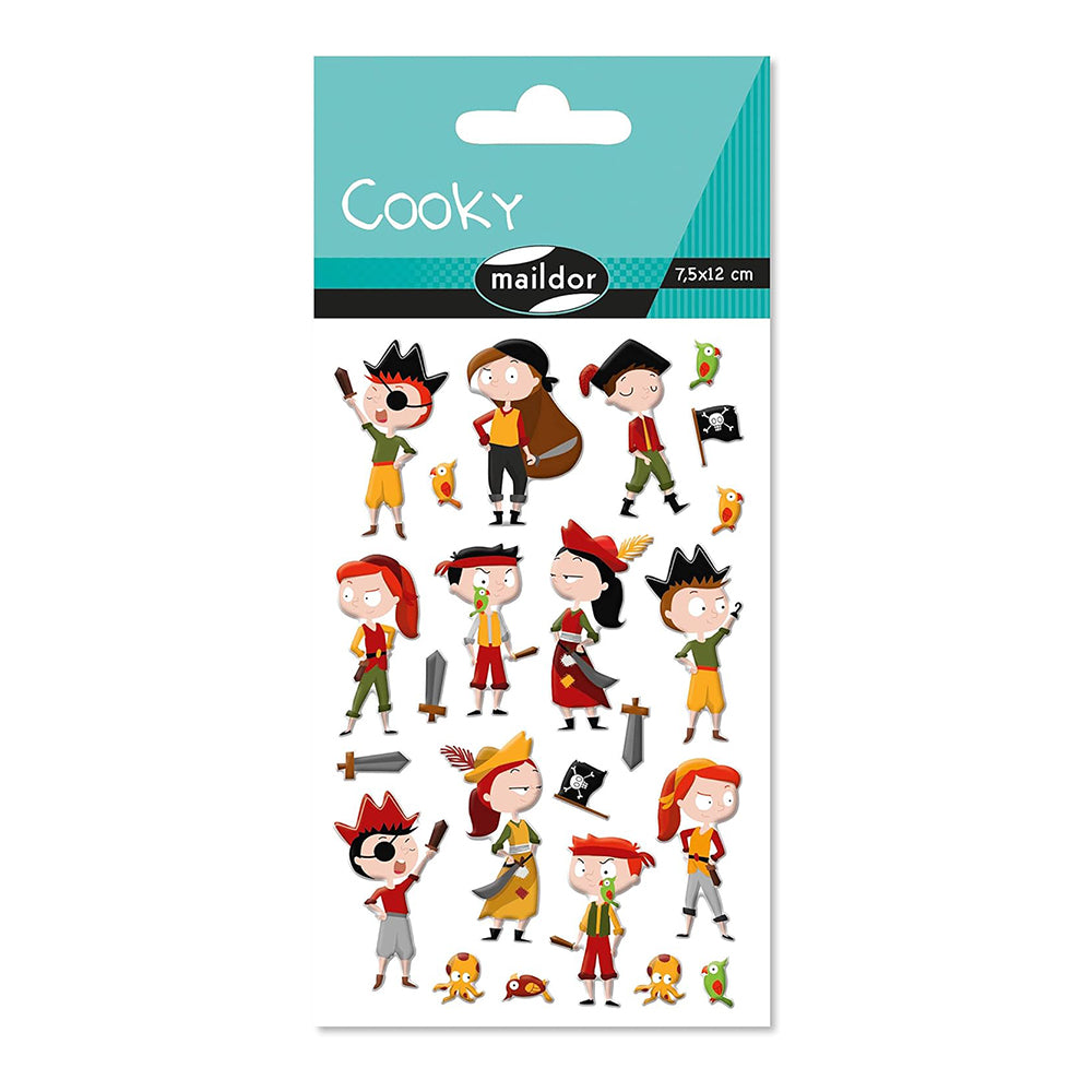 MAILDOR 3D Stickers Cooky Pirates 1s