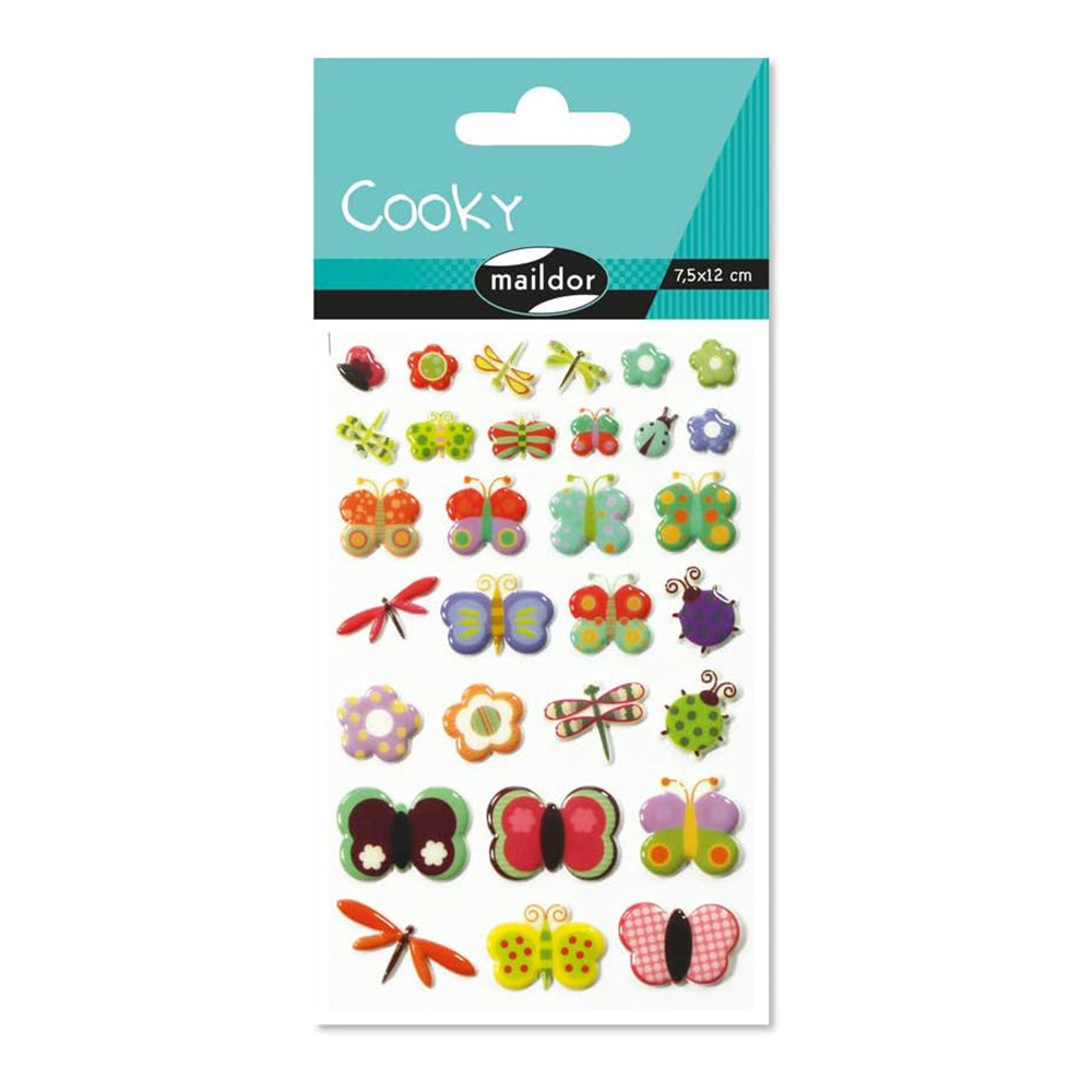 MAILDOR 3D Stickers Cooky Dragonflies 1s