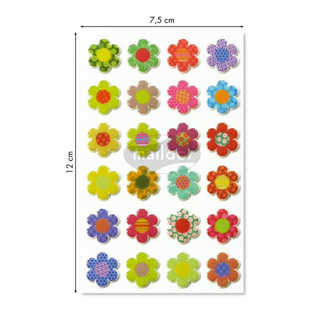 MAILDOR 3D Stickers Cooky Flowers B 1s