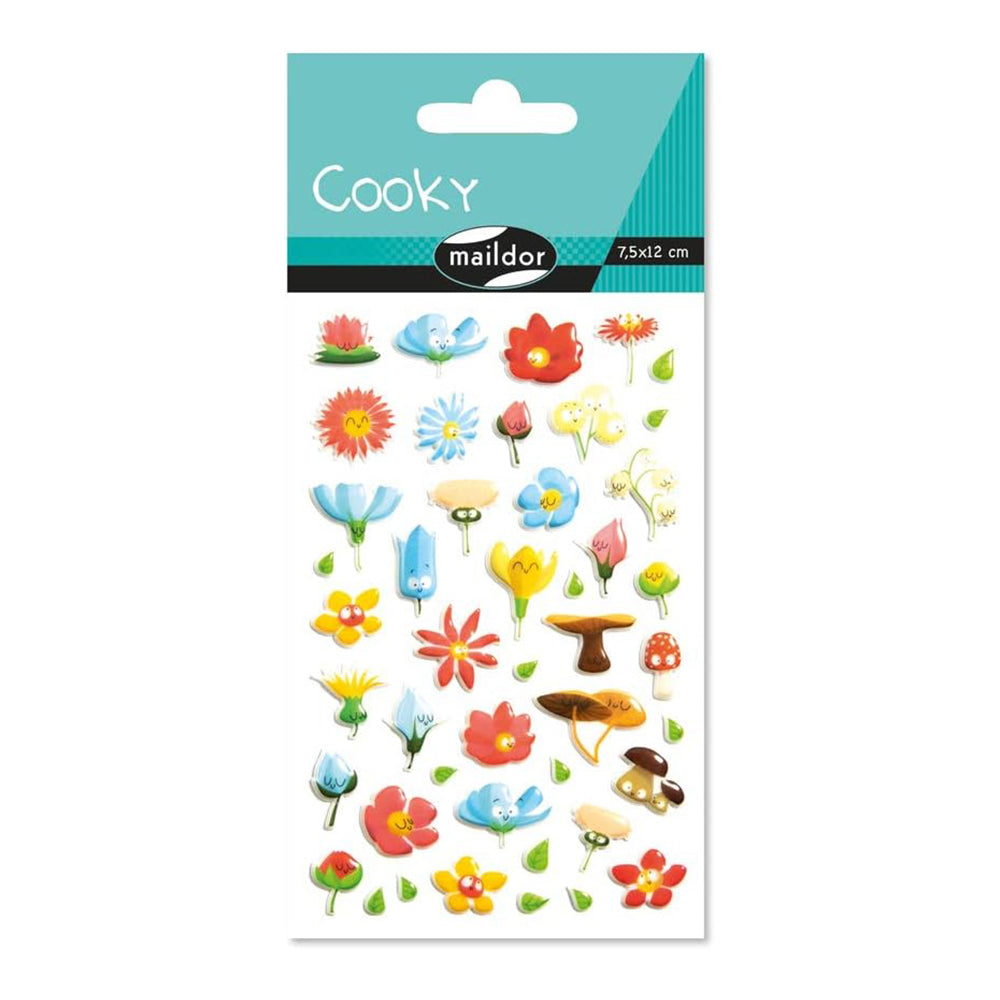 MAILDOR 3D Stickers Cooky Flowers C 1s