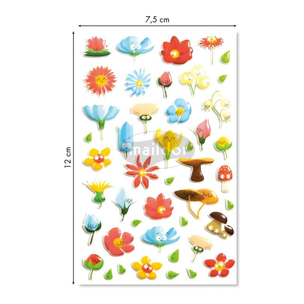 MAILDOR 3D Stickers Cooky Flowers C 1s
