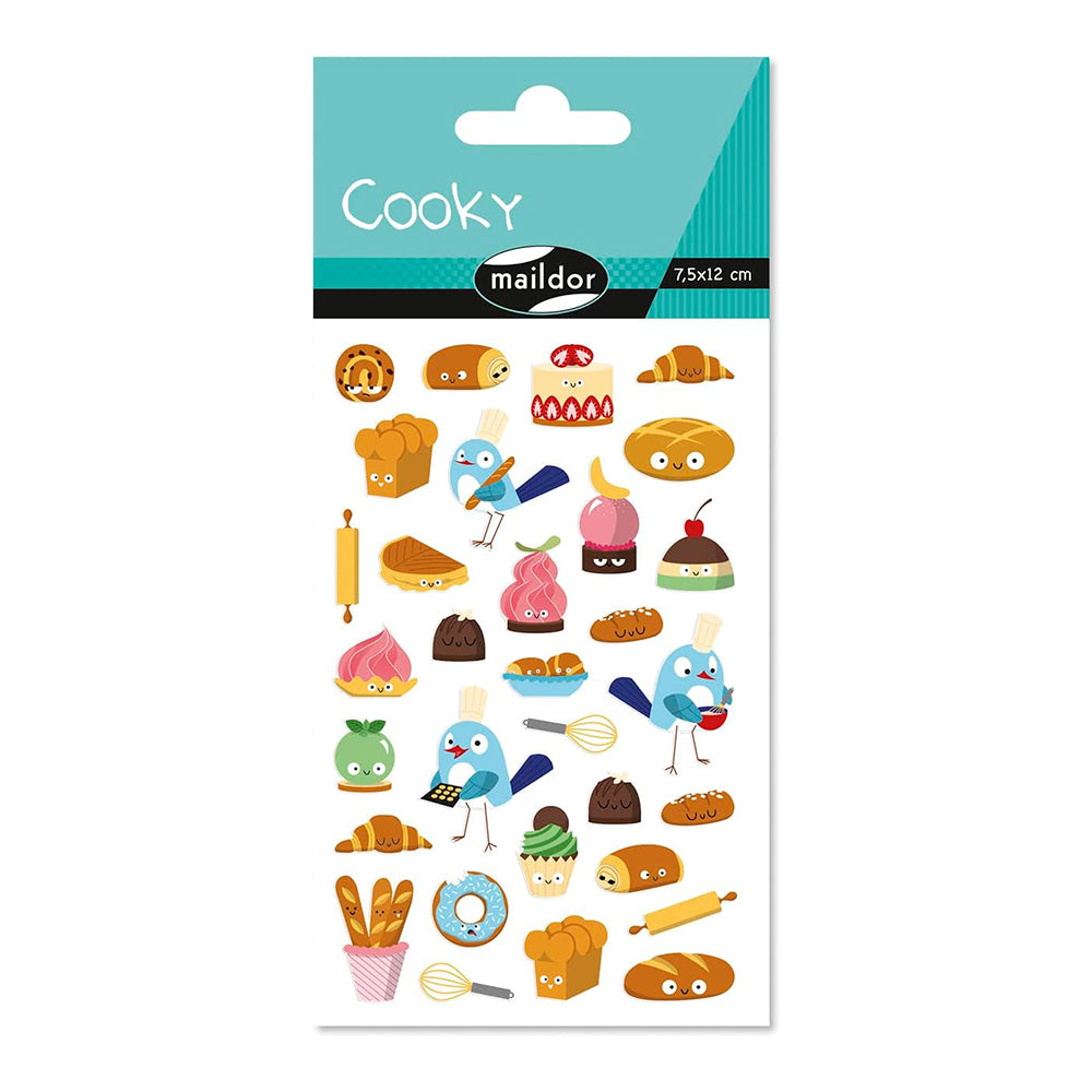 MAILDOR 3D Stickers Cooky Pastries 1s