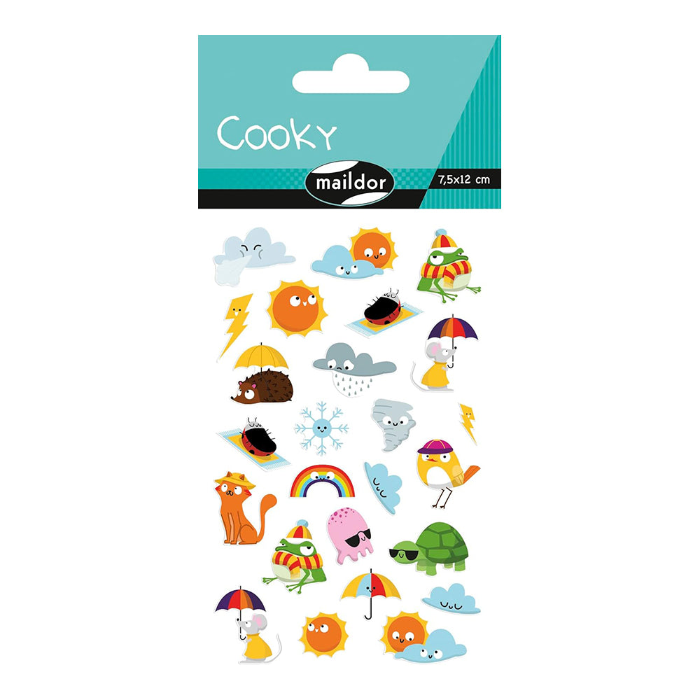 MAILDOR 3D Stickers Cooky Weather 1s