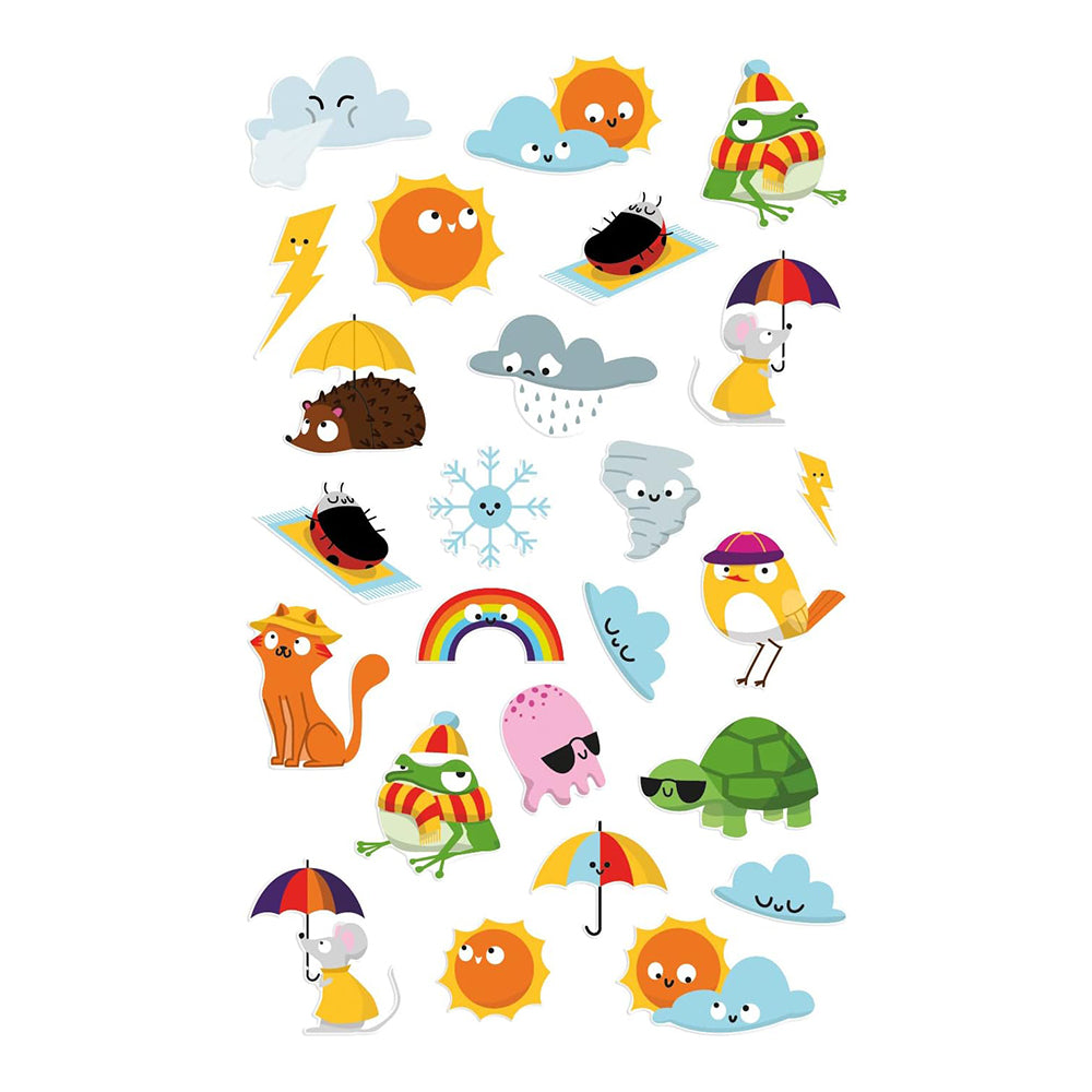 MAILDOR 3D Stickers Cooky Weather 1s