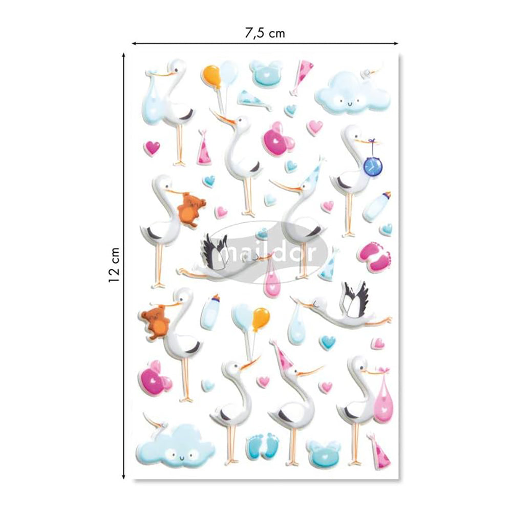 MAILDOR 3D Stickers Cooky Wedding/Birth 1s