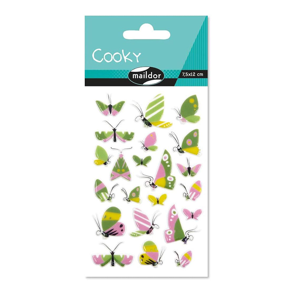 MAILDOR 3D Stickers Cooky Butterflies 1s