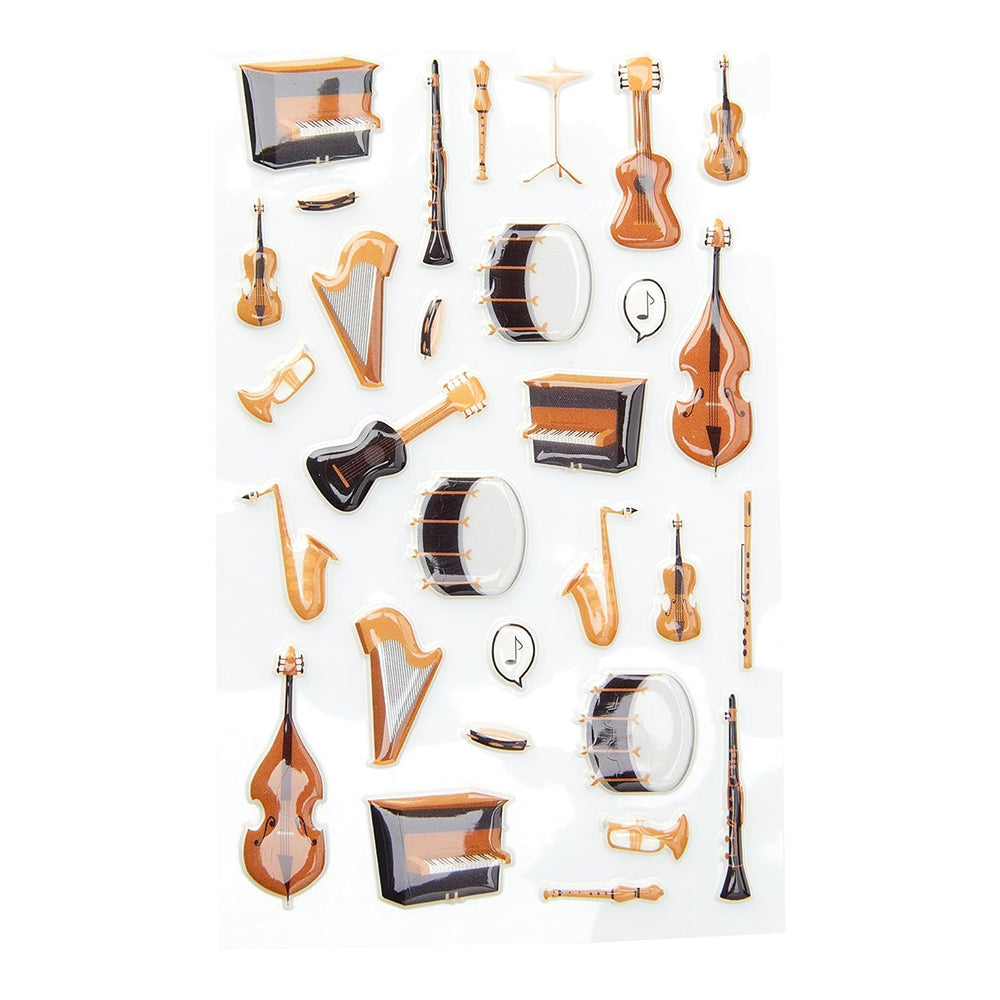 MAILDOR 3D Stickers Cooky Musical Instruments 1s
