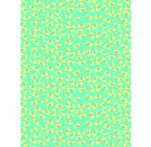 DECOPATCH Paper:Animal Skins 885 Green/Yellow Cheetah