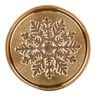 JACQUES HERBIN Brass Engraved Seal Round 24mm Snowflake