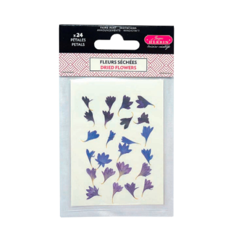 JACQUES HERBIN Wax Accessories-Dried Flowers Conflower Petals Blue-Purple