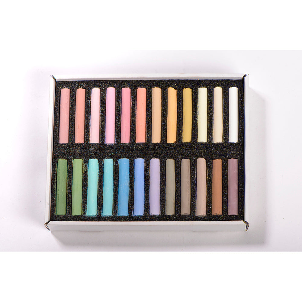 BLOCKX Pastels Cardboard Box Set of 24 Light Pastels