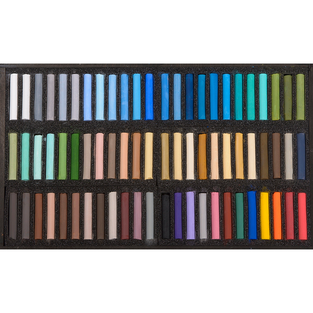 BLOCKX Pastels Wooden Box Set of 72 Marine