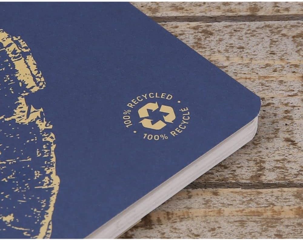 CLAIREFONTAINE Forever Premium Stapled Notebook A5 48s Lined Cobalt Blue