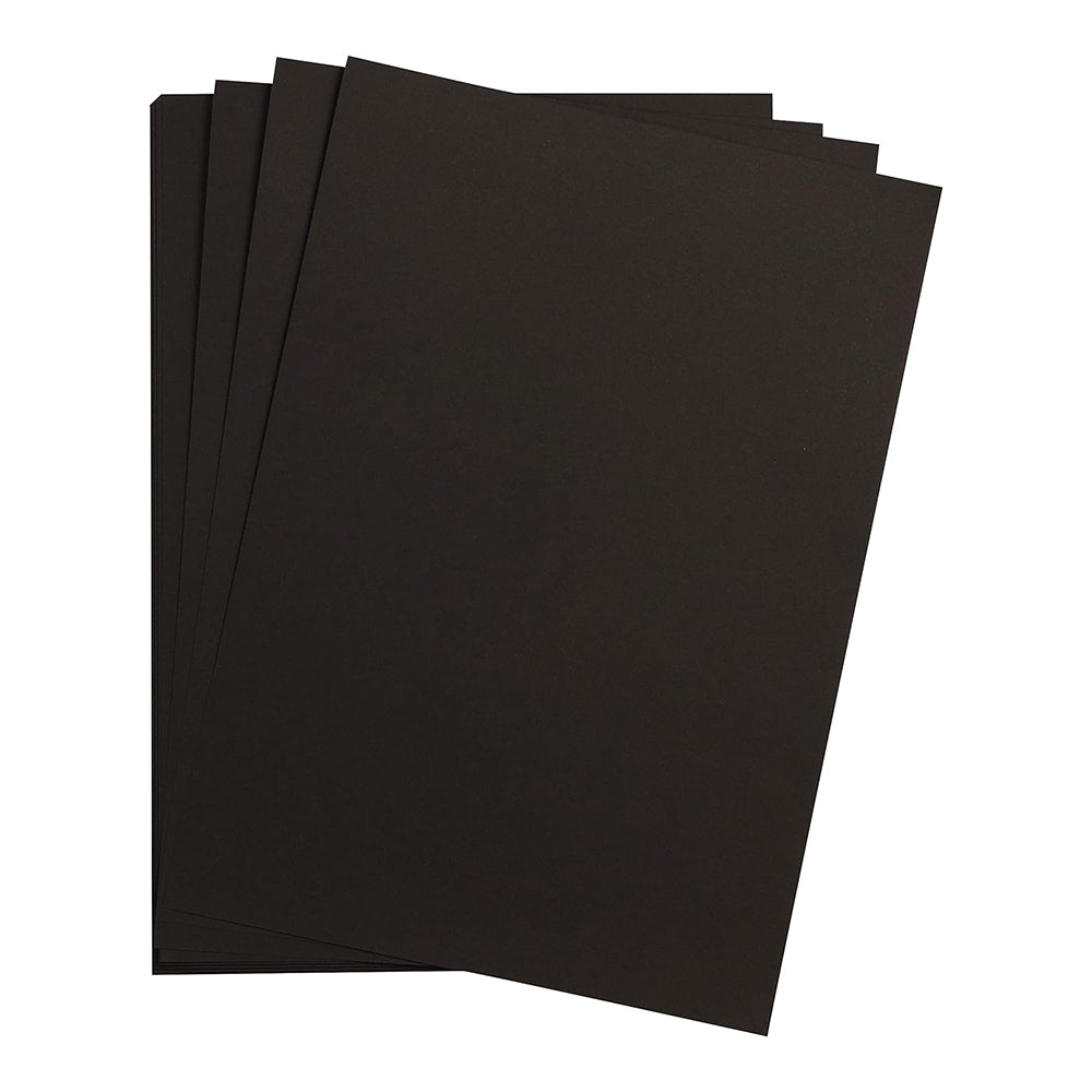 CLAIREFONTAINE Maya Coloured Paper A4 185g 25s Black