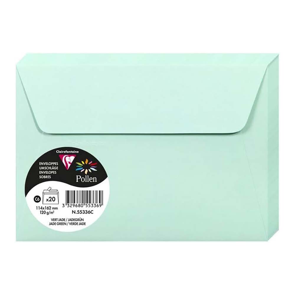 POLLEN Envelopes 120g 114x162mm Jade Green 20s