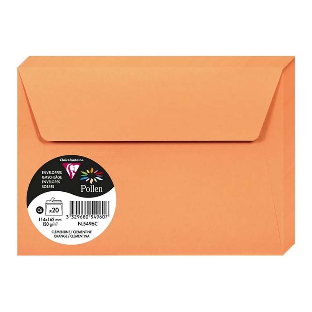 POLLEN Envelopes 120g 114x162mm Orange