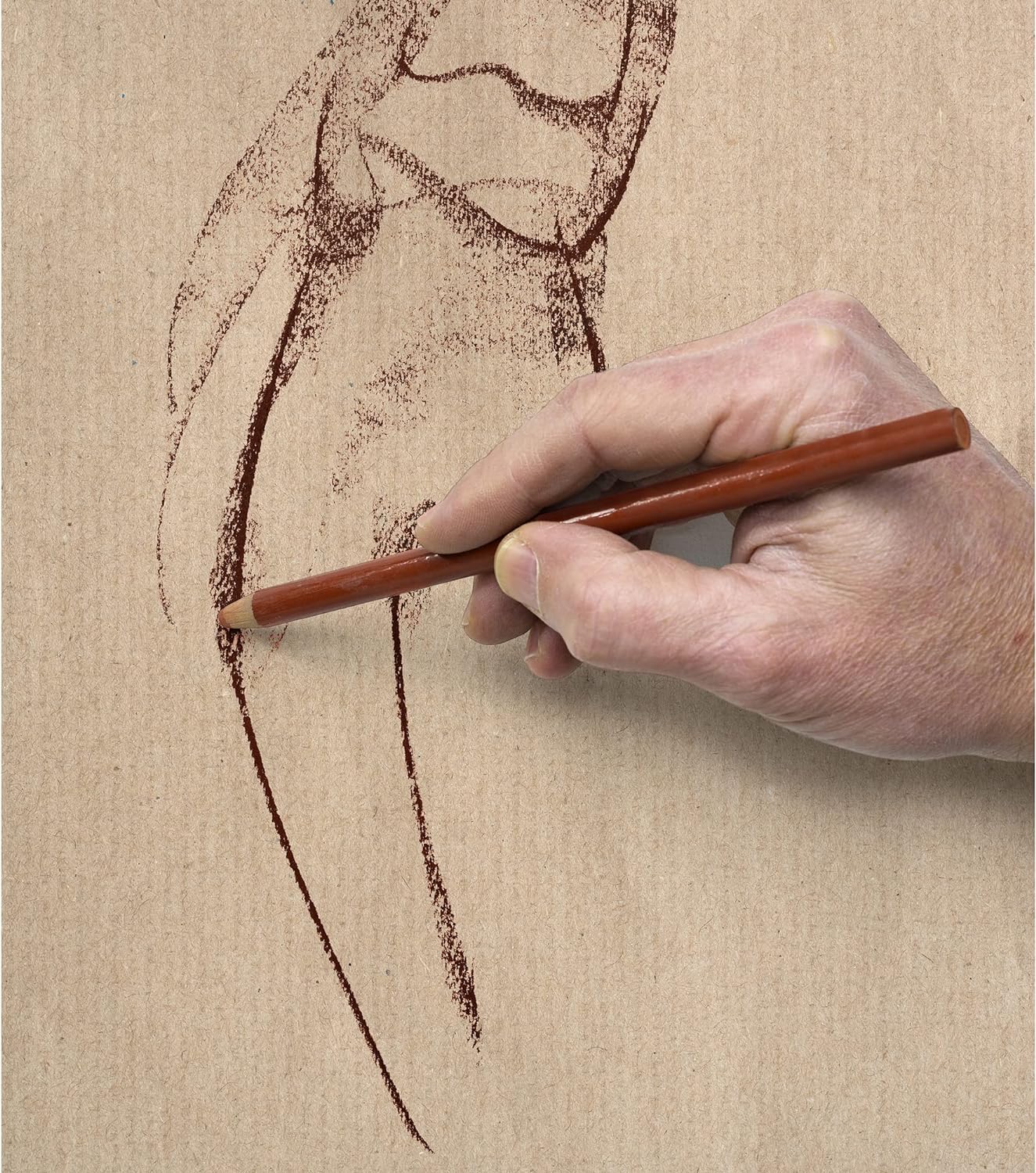 CLAIREFONTAINE Laid Brown Kraft Pack A4 120g 25s