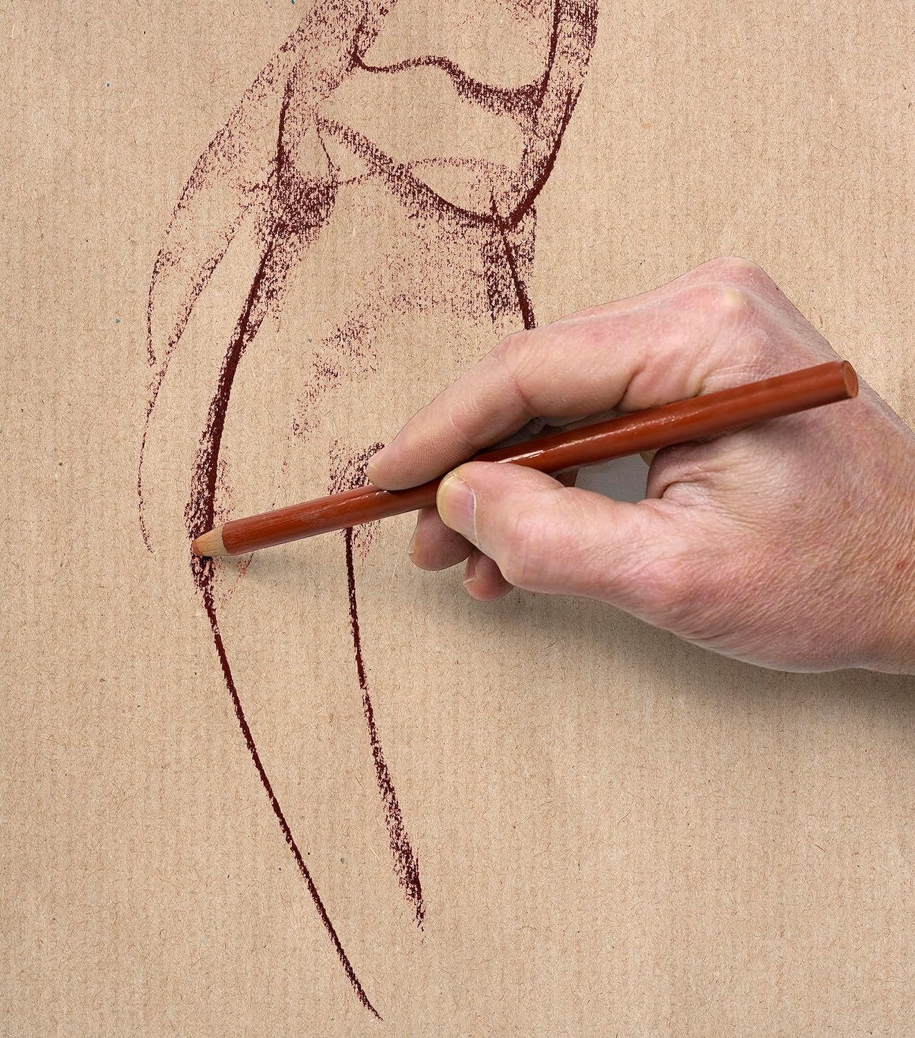 CLAIREFONTAINE Laid Brown Kraft Ream A3 90g 50s