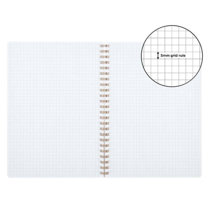 KOKUYO ME Soft Ring Notebook D-Shaped A5 5mm Grid Canyon Clay