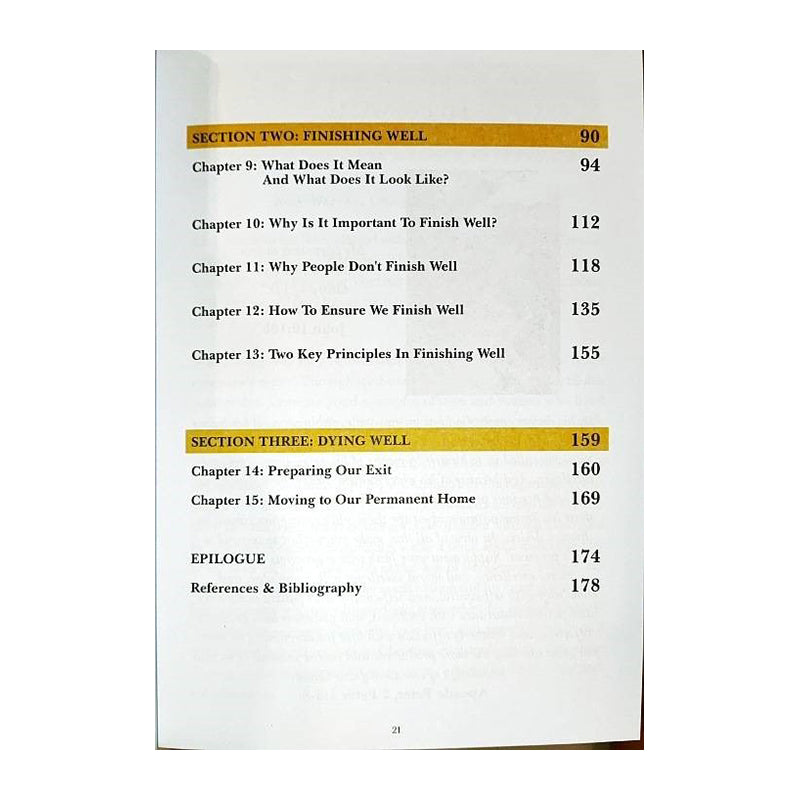 A Time to Live, A Time to Die: Reflections on Living Well, Finishing Well and Dying Well