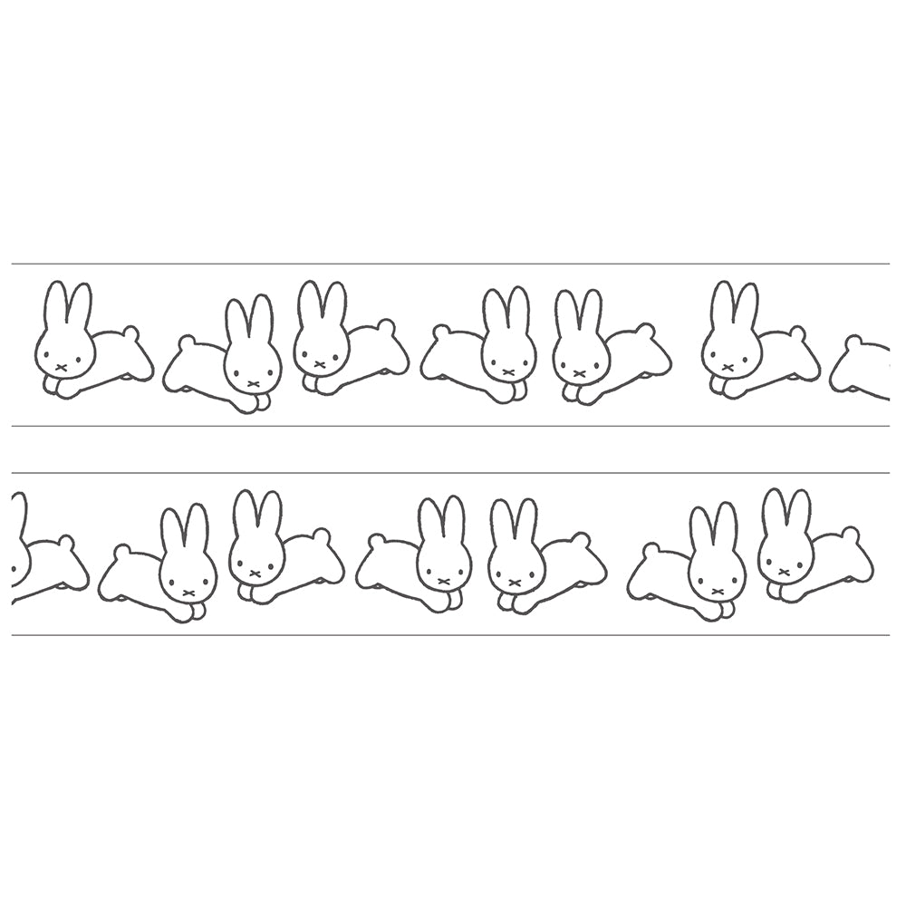 MIFFY x greenflash Clear Masking Tape 20mm Rabbit