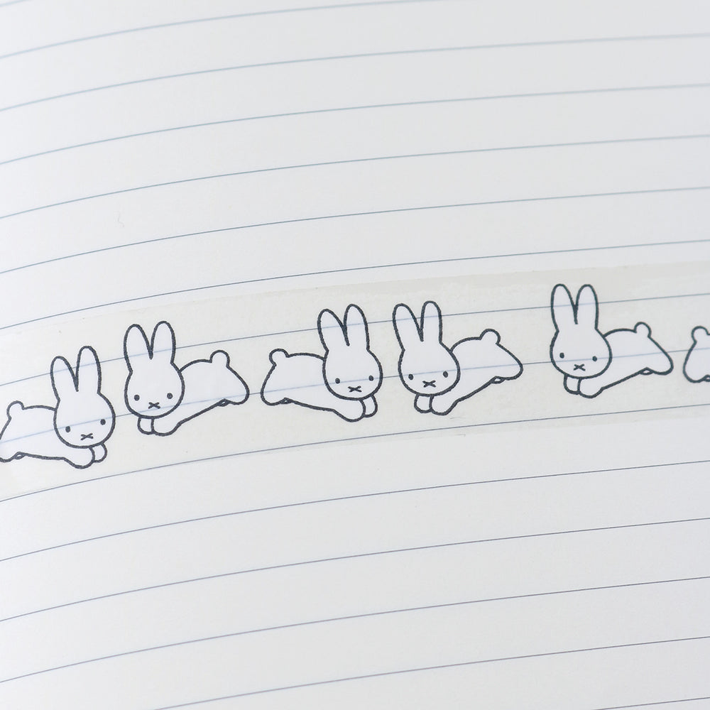 MIFFY x greenflash Clear Masking Tape 20mm Rabbit