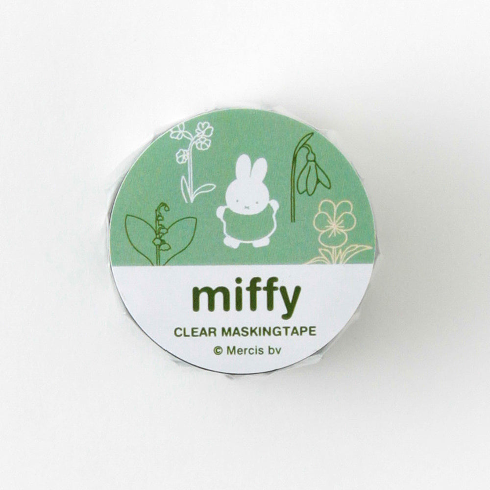 MIFFY x greenflash Clear Masking Tape 20mm Garden