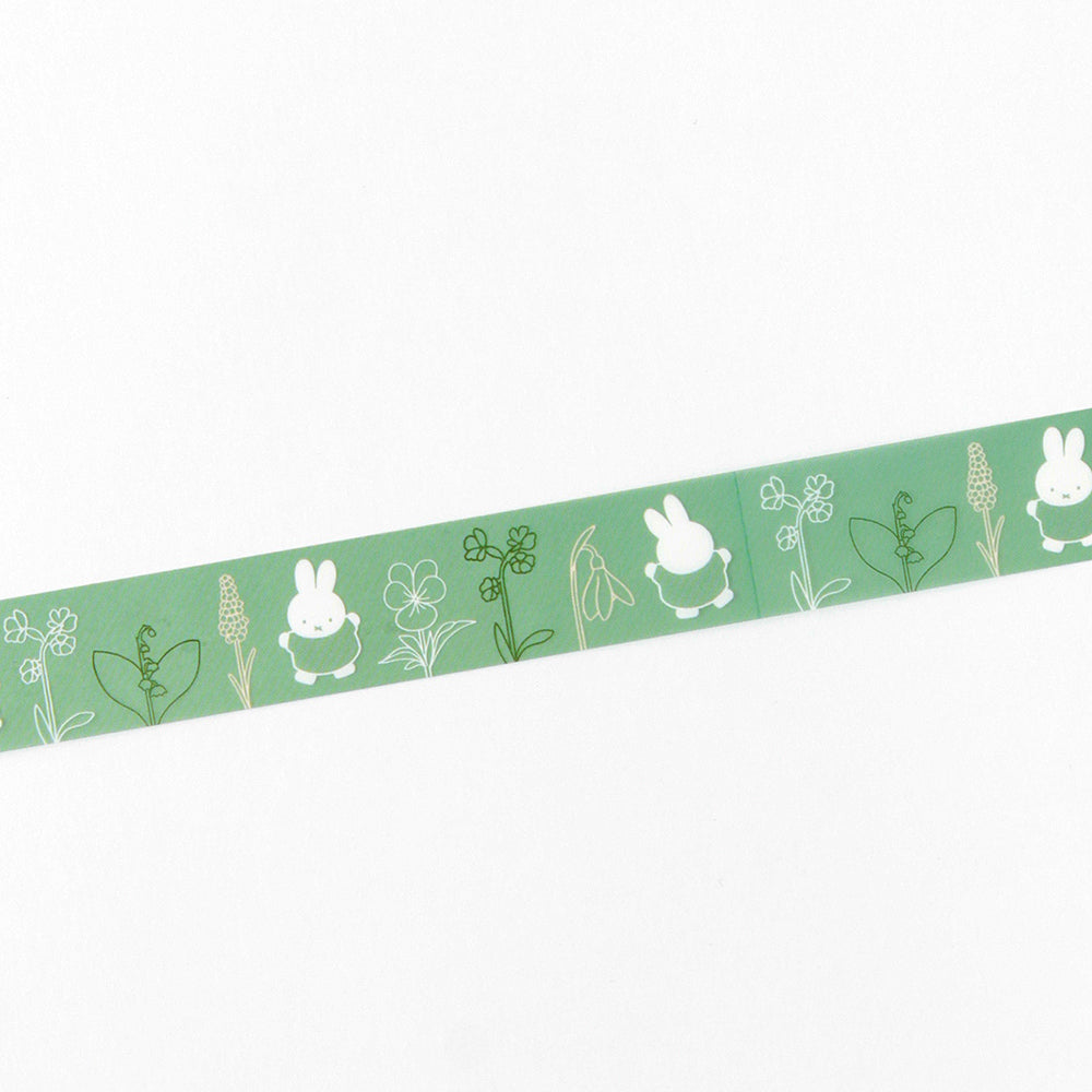 MIFFY x greenflash Clear Masking Tape 20mm Garden
