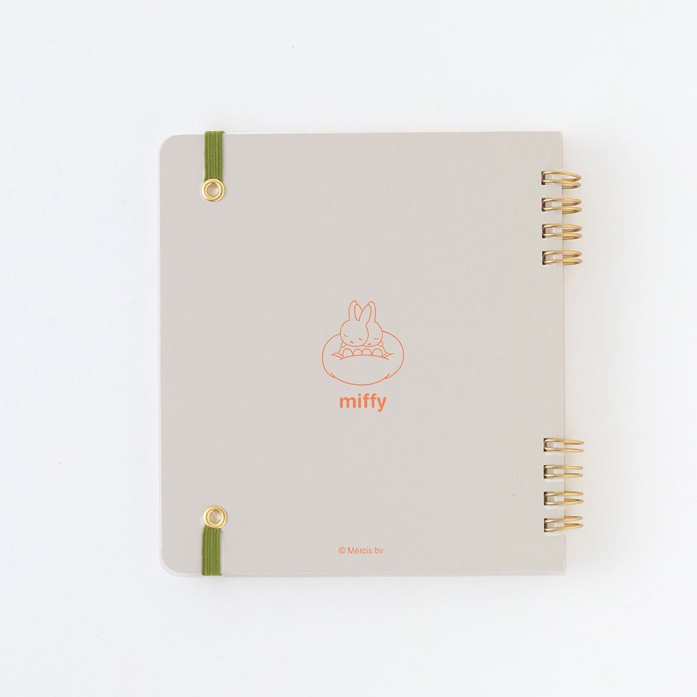 MIFFY x greenflash Ring Note Square 12.8x14cm 5x5 Grid Star