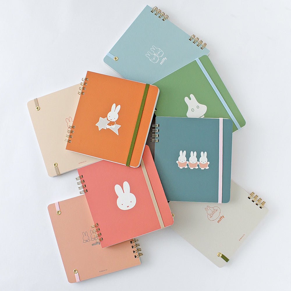 MIFFY x greenflash Ring Note Square 12.8x14cm 5x5 Grid Star