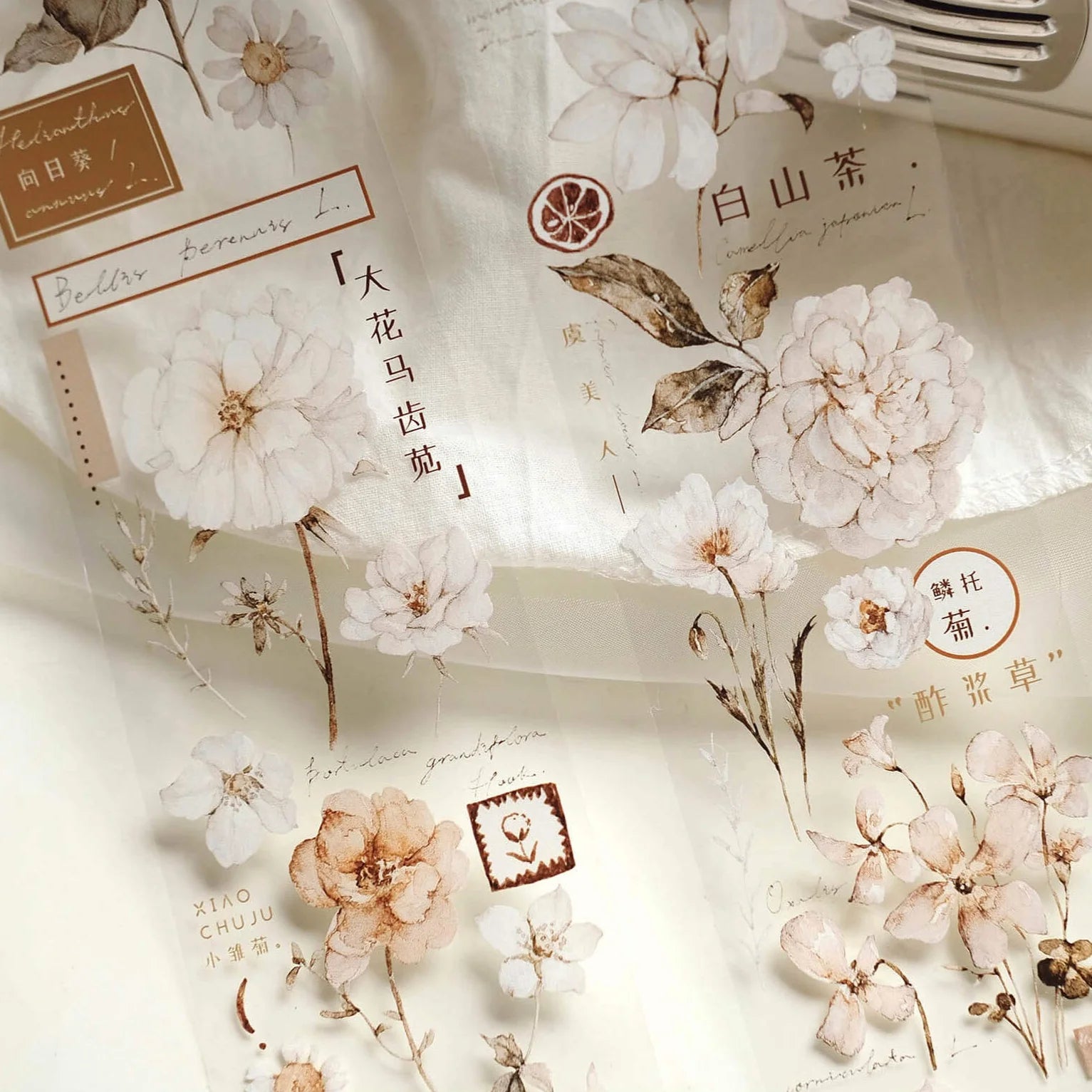 FRECKLES Tea PET Glossy Tape Fall Leaves 10m