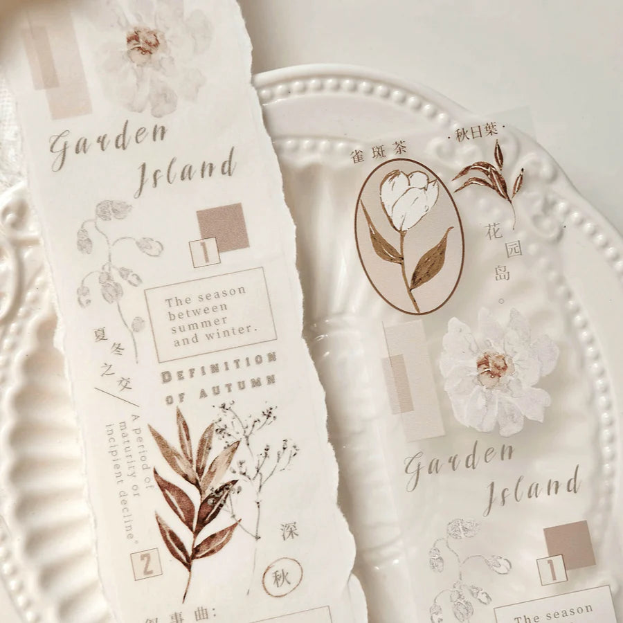 FRECKLES Tea Washi Tape Fall Leaves 10m