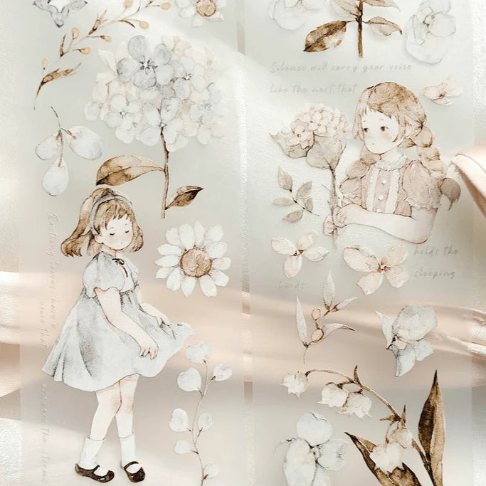 FRECKLES Tea Washi Tape Forest Poem 10m