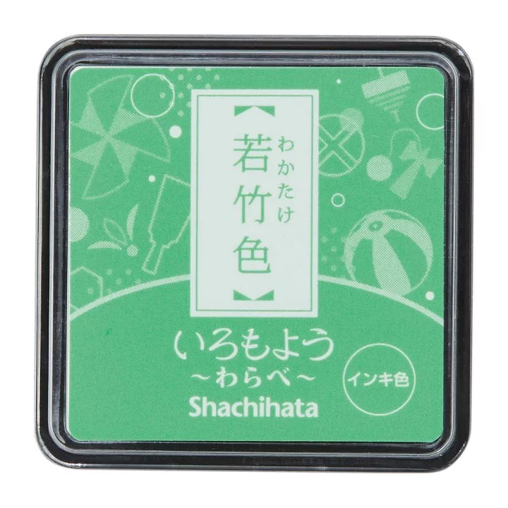 SHACHIHATA Iromoyo Warabe Mini Stamp Pad Pastel Green