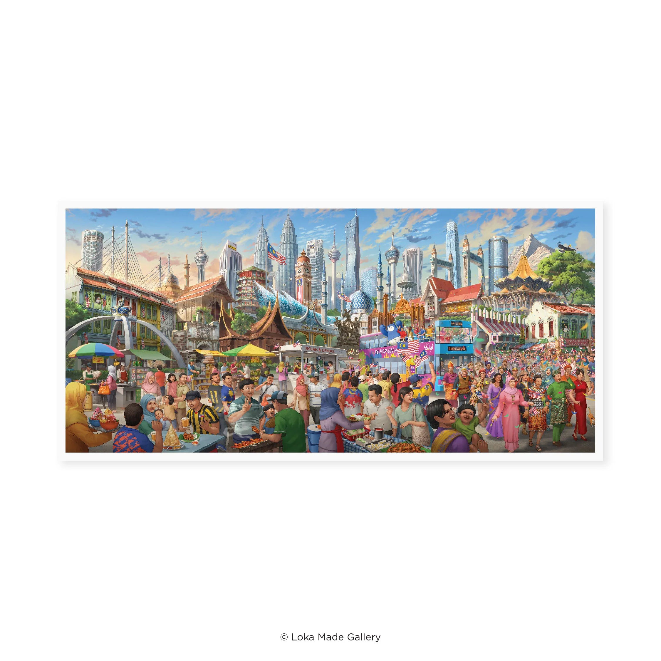 LOKAMADE Malaysia Panorama Postcard MPA10: Festivals of Harmony