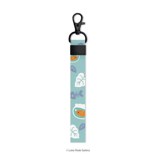LOKAMADE Lanyard Short LYS01: Soothing Aqua Comeow