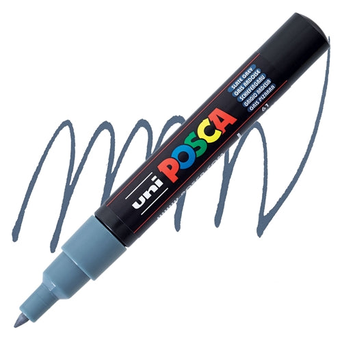 UNI POSCA Marker Extra Fine 0.7mm Slate Grey