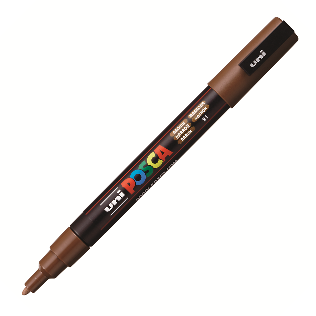 UNI POSCA Marker Fine Bullet 1.3mm Brown