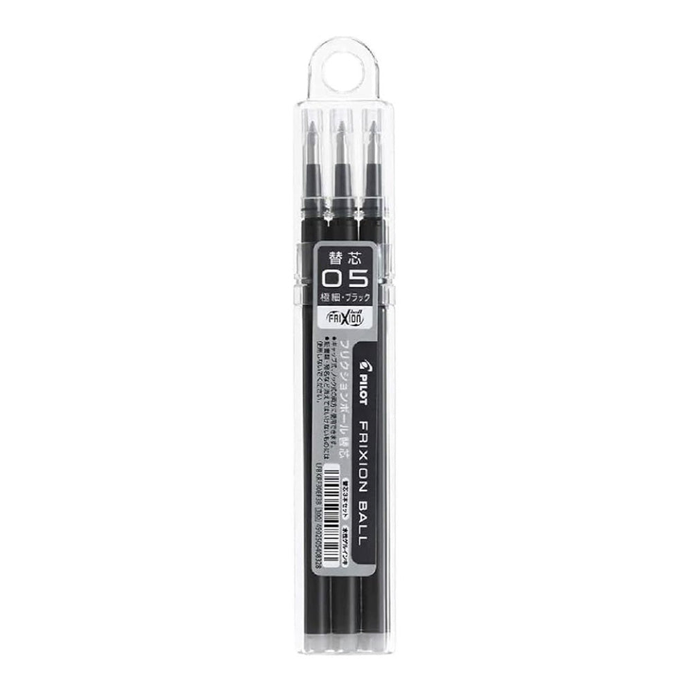 PILOT Frixion Waai Gel Pen Refill 0.5mm Black Set Of 3