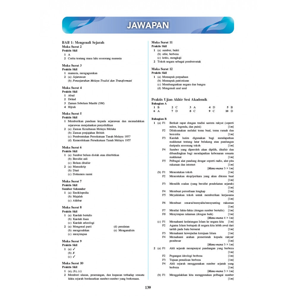 MasterClass UASA KSSM Sejarah Tingkatan 1,2,3
