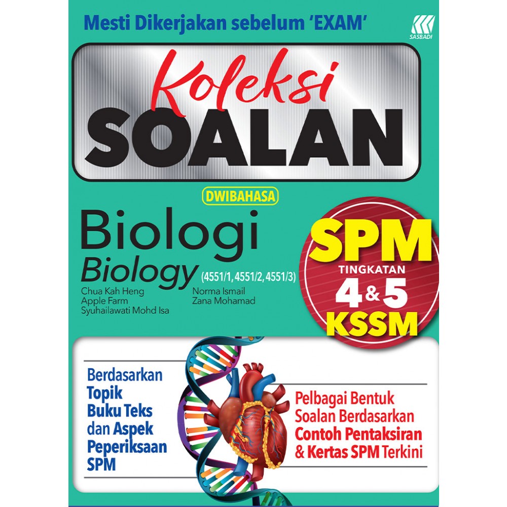Koleksi Soalan SPM Biologi (Bilingual)