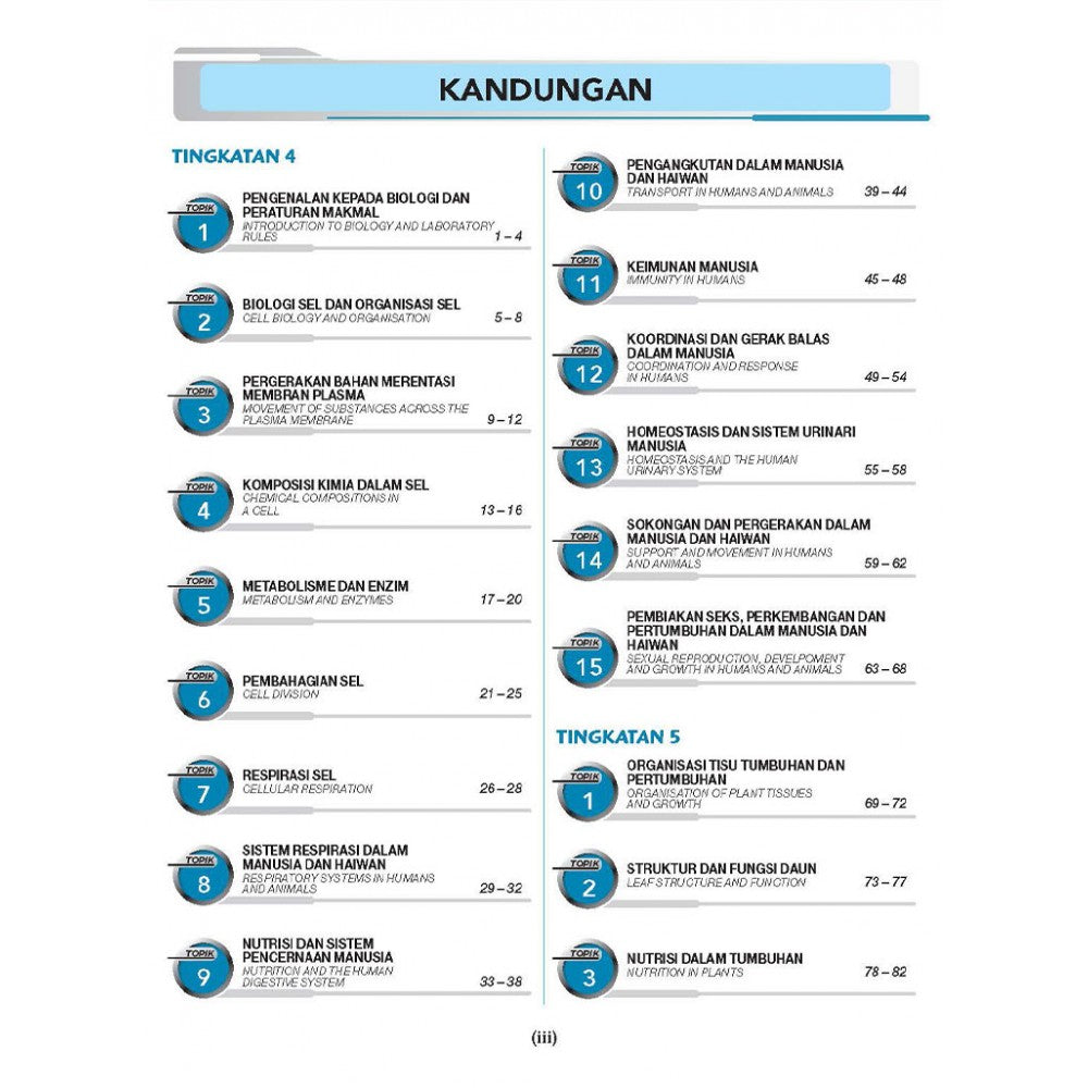 Koleksi Soalan SPM Biologi (Bilingual)