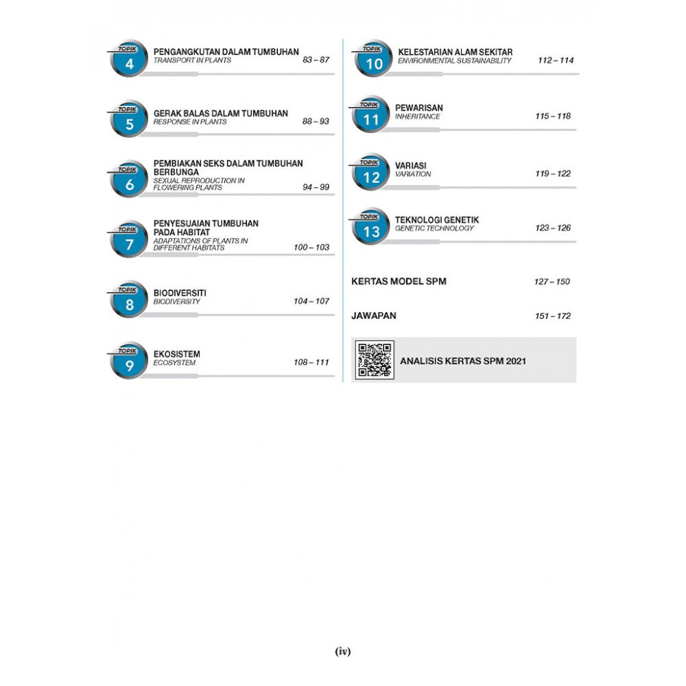 Koleksi Soalan SPM Biologi (Bilingual)