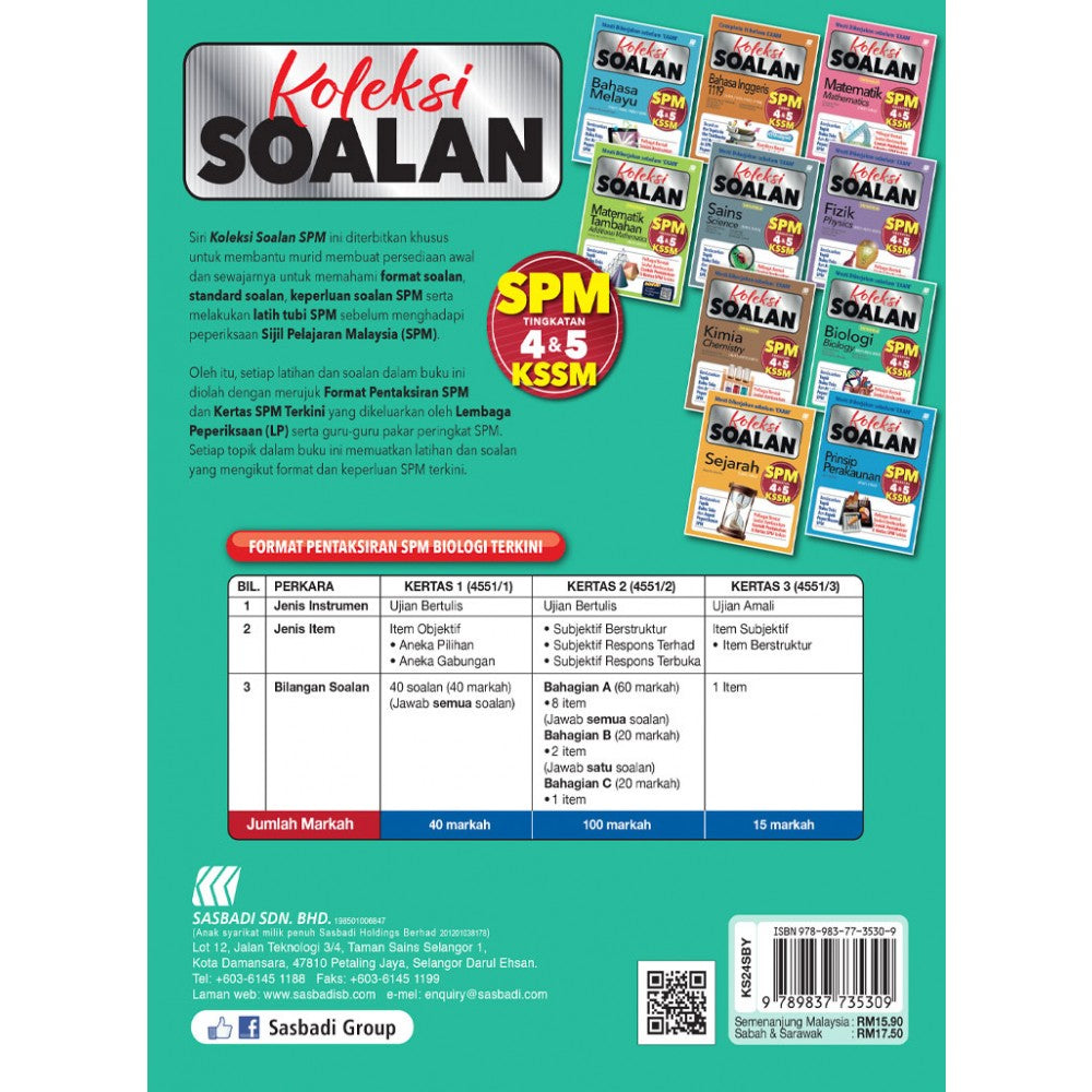 Koleksi Soalan SPM Biologi (Bilingual)