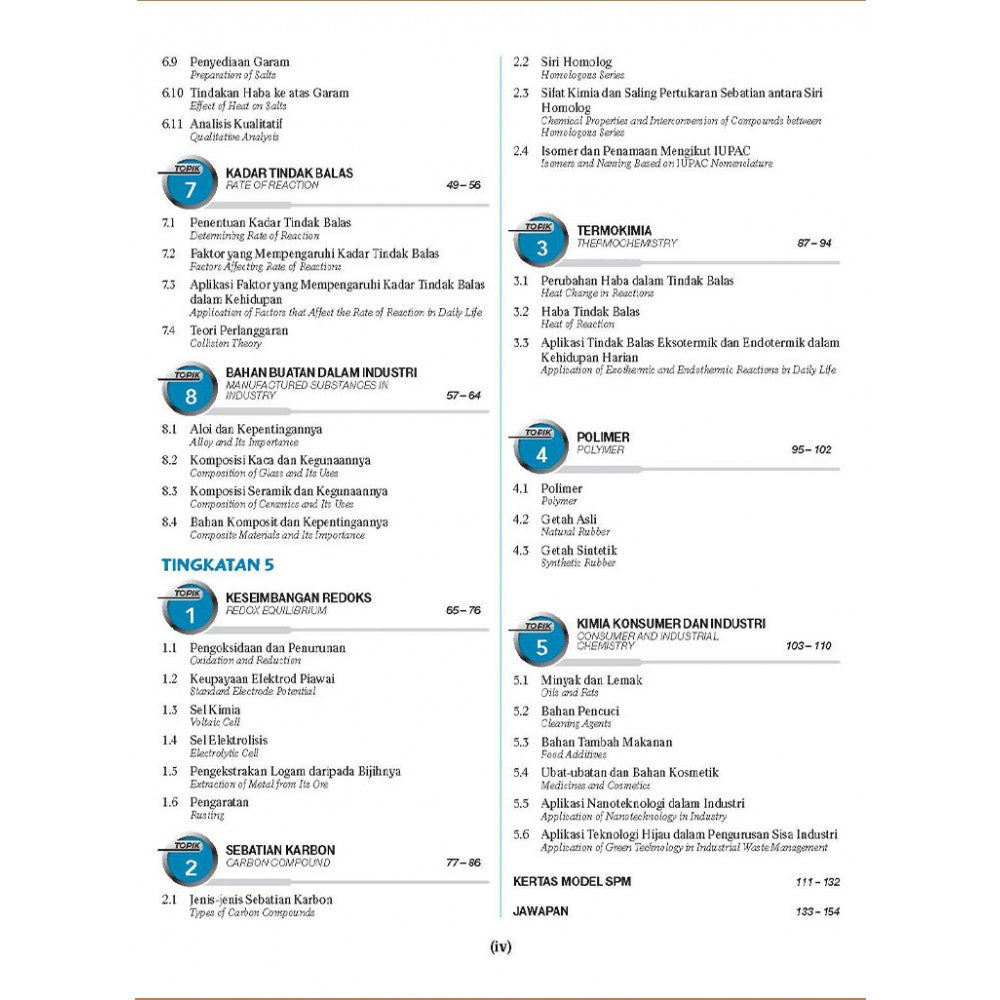 Koleksi Soalan SPM Kimia (Bilingual)