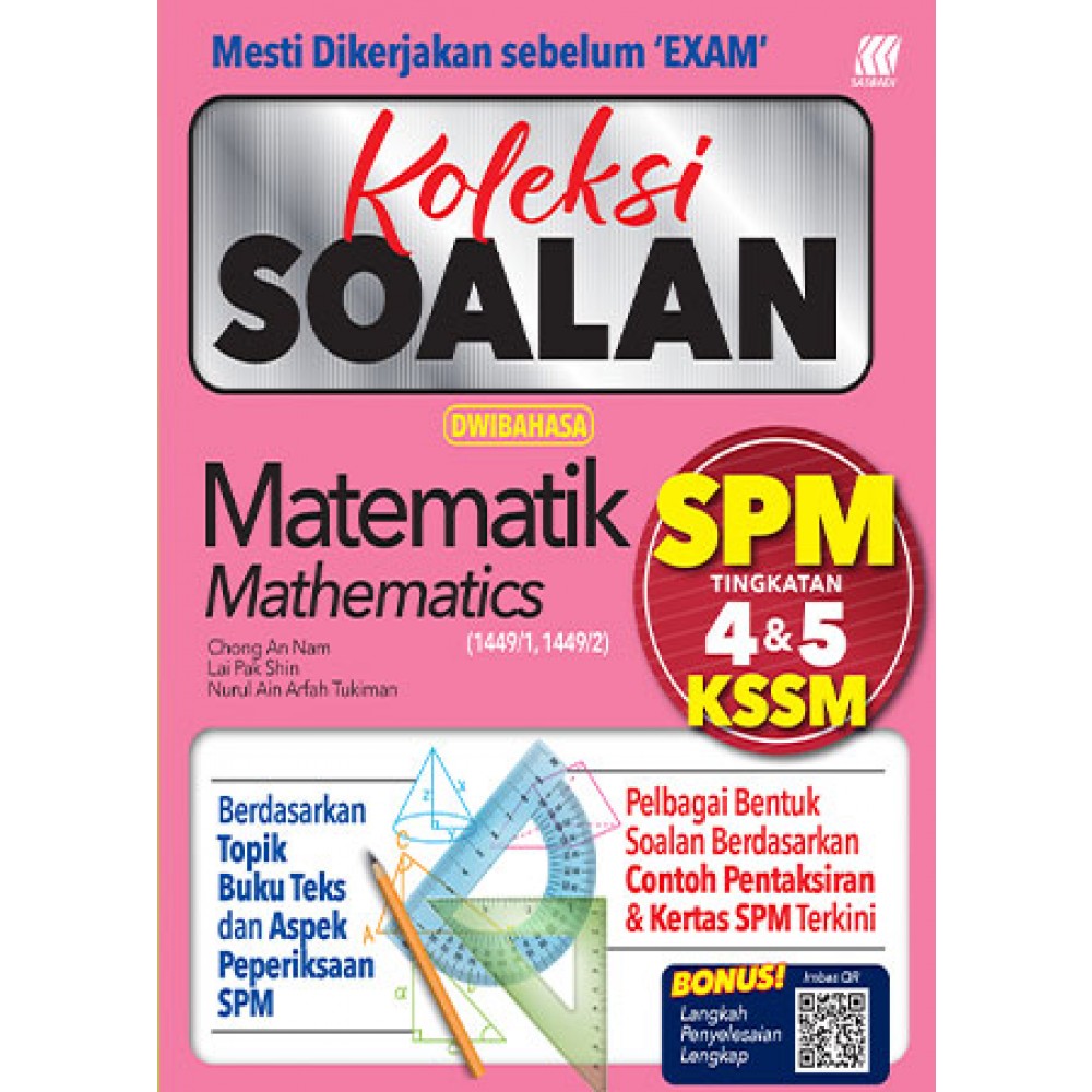 Koleksi Soalan SPM Matematik (Bilingual)