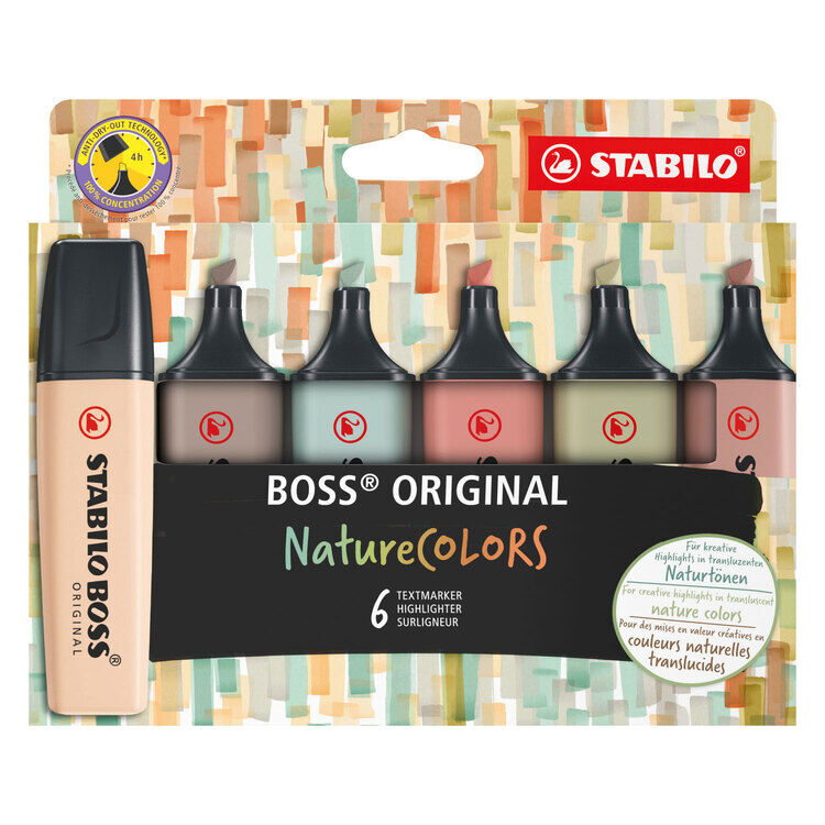 STABILO BOSS Original NatureColors 70 Wallet of 6