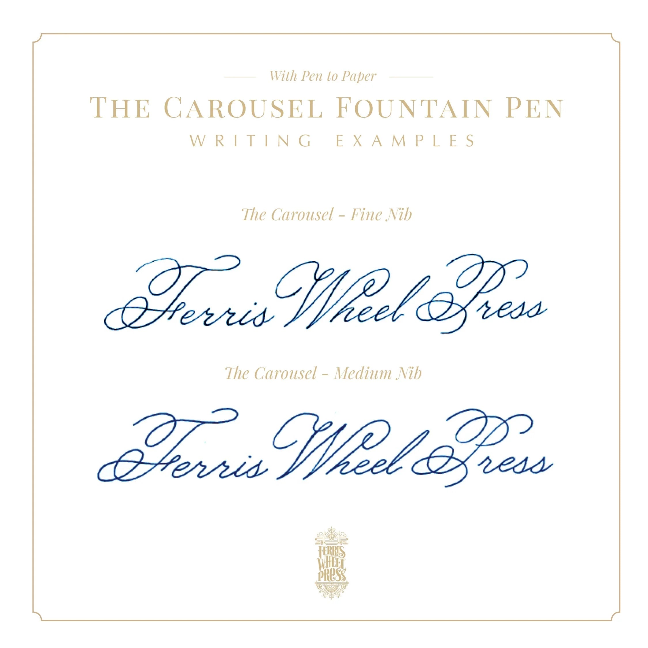 FERRIS WHEEL PRESS Carousel Aluminium Fountain Pen-Fine Aurorealis